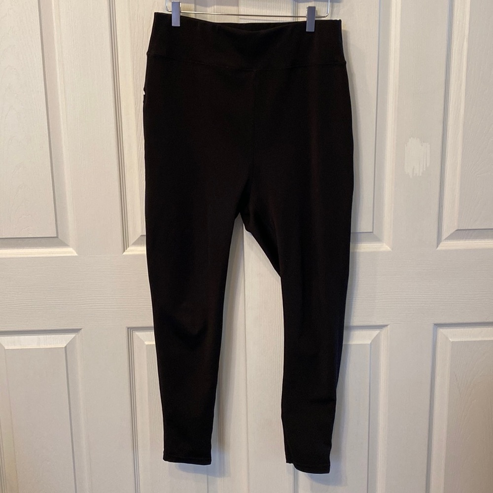 Popfit black leggings pockets 2xl